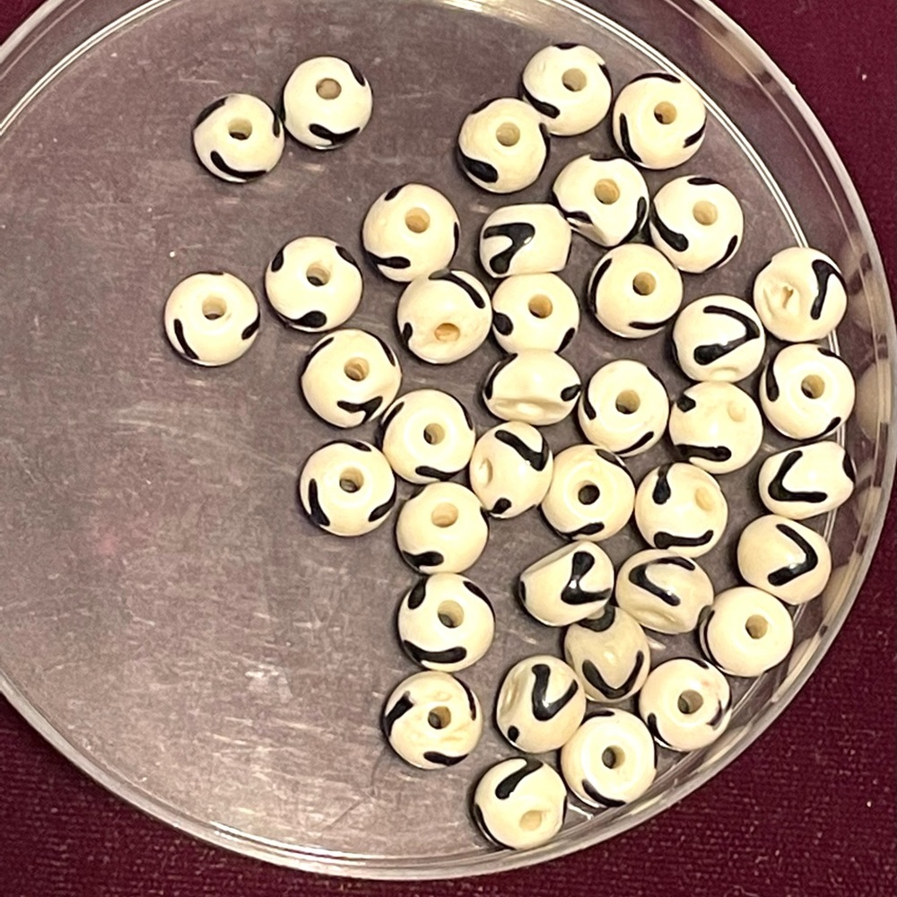 Lot of 19 Yak Bone Beads